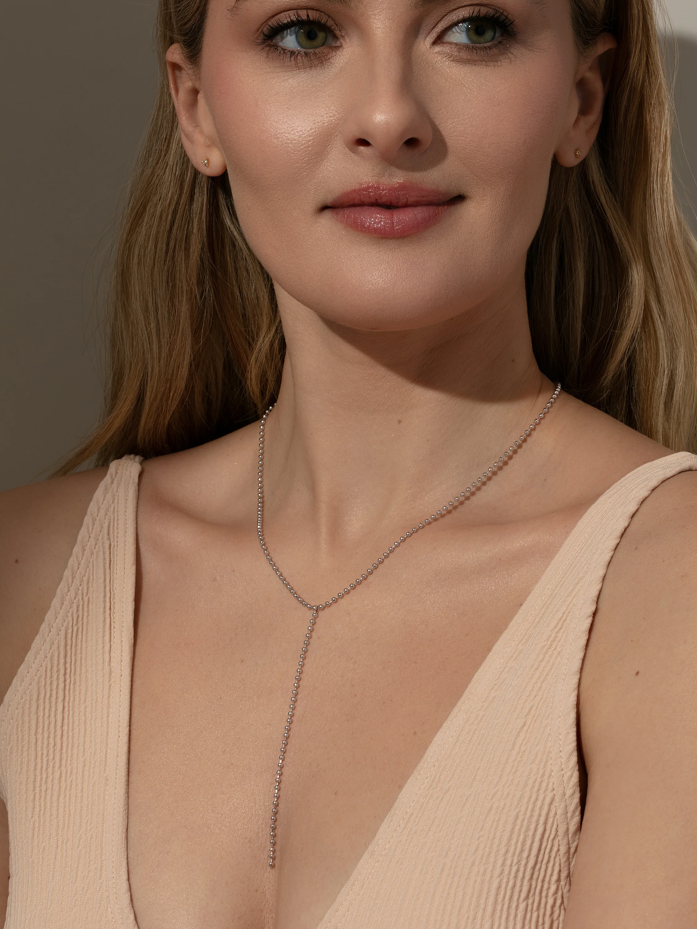 Ball Chain Lariat Necklace - Image 5