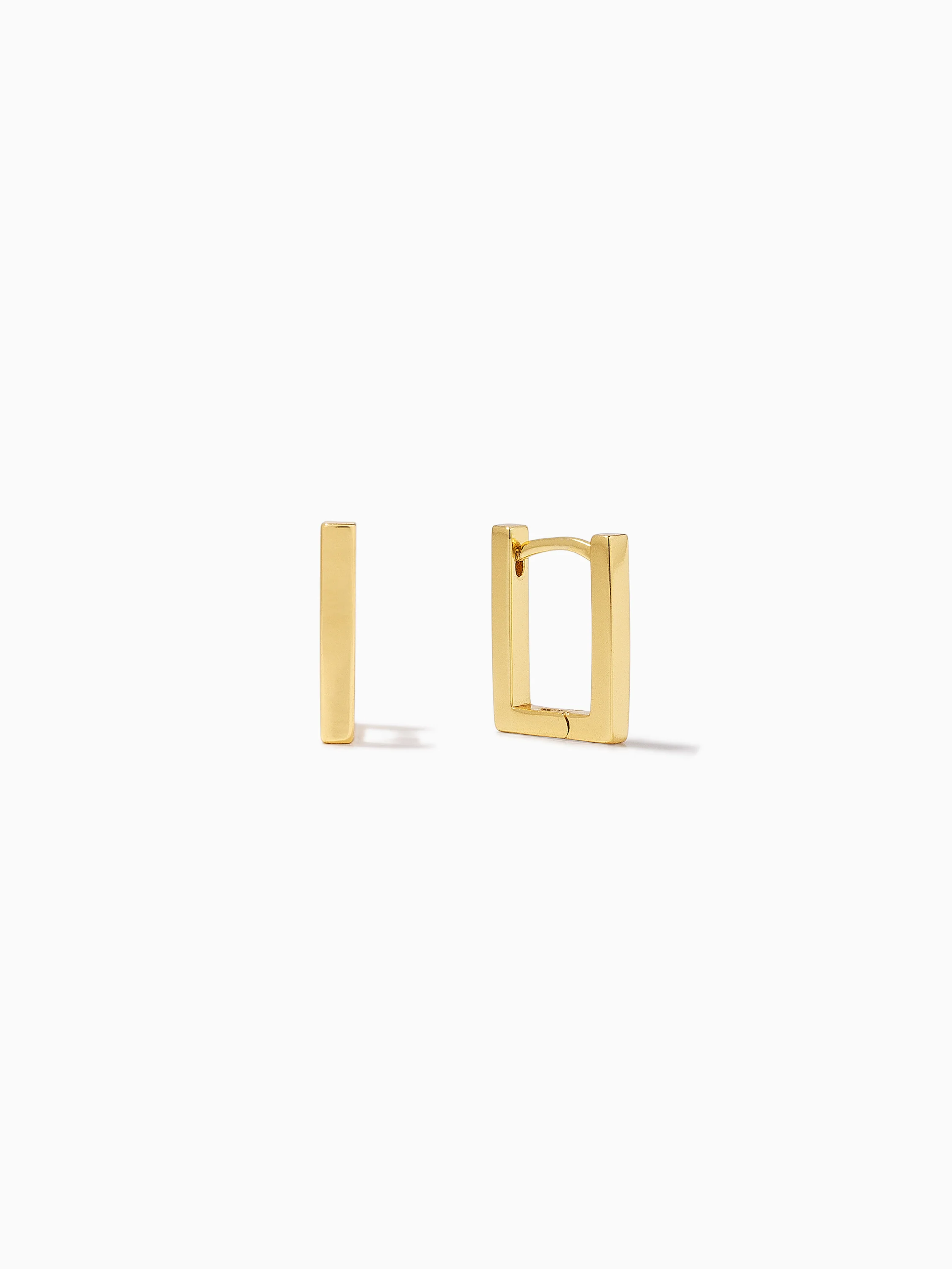 Vermeil Class Act Huggie Earrings - Image 4