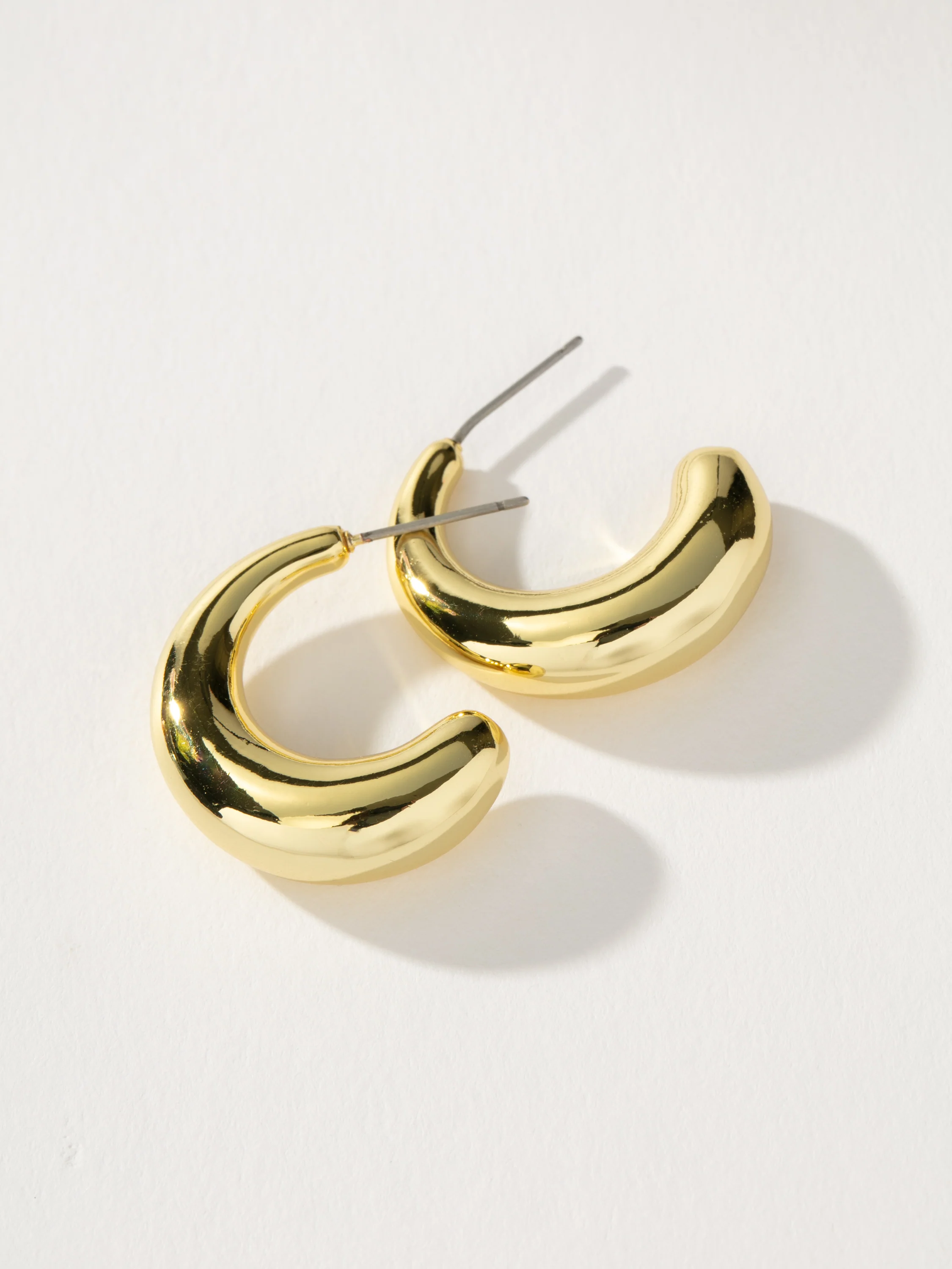 Dome Hoop Earrings - Image 3
