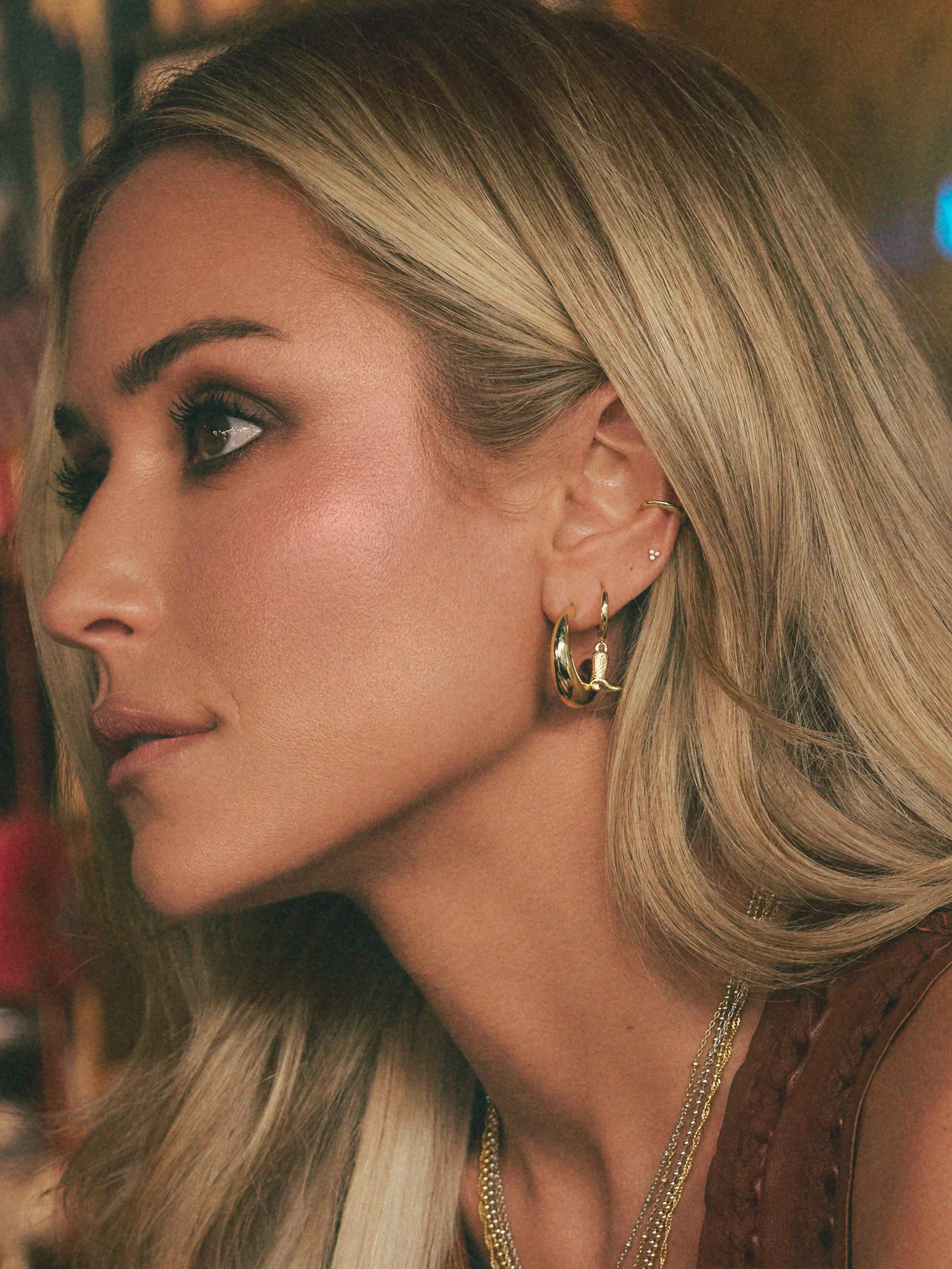 Dome Hoop Earrings - Image 4