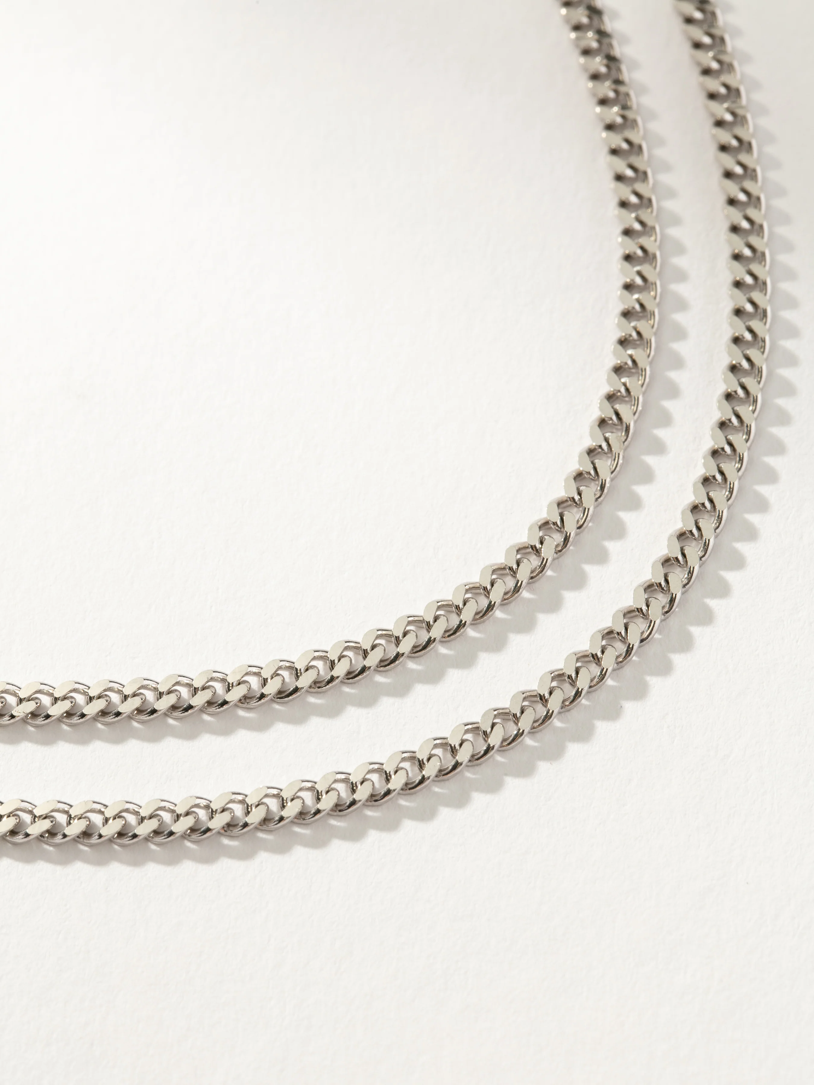 Double Curb Chain Necklace - Image 4
