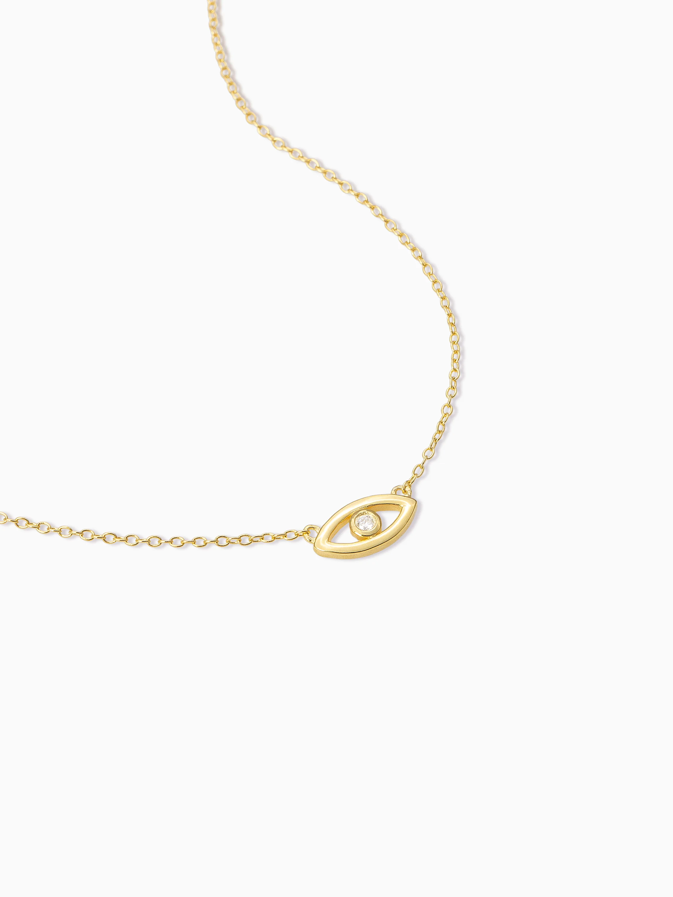 Vermeil Evil Eye Necklace - Image 4