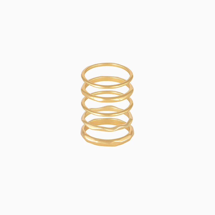 Forever Stack Vermeil Ring Set - Image 4