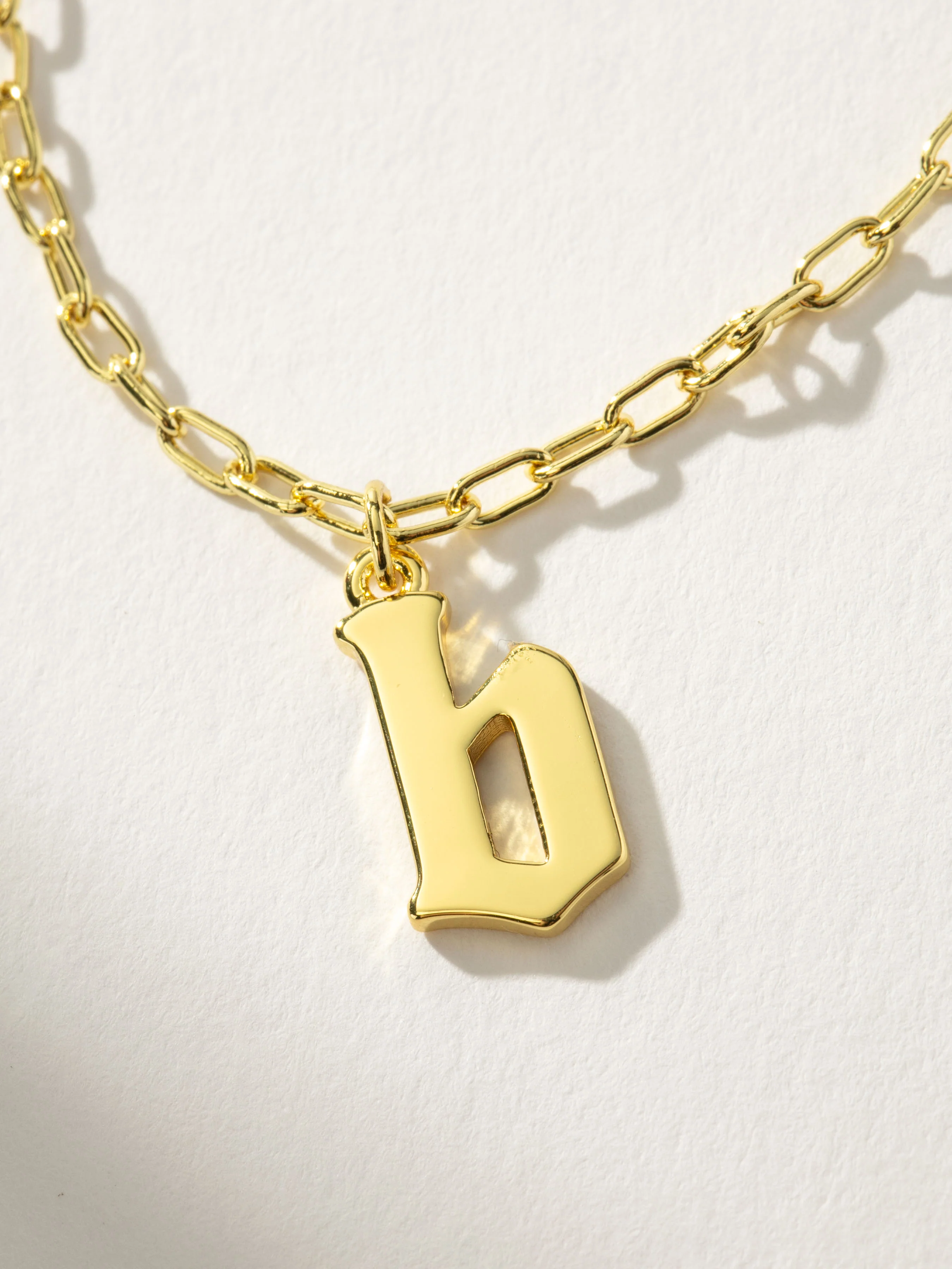 Gothic Initial Necklace - Image 4