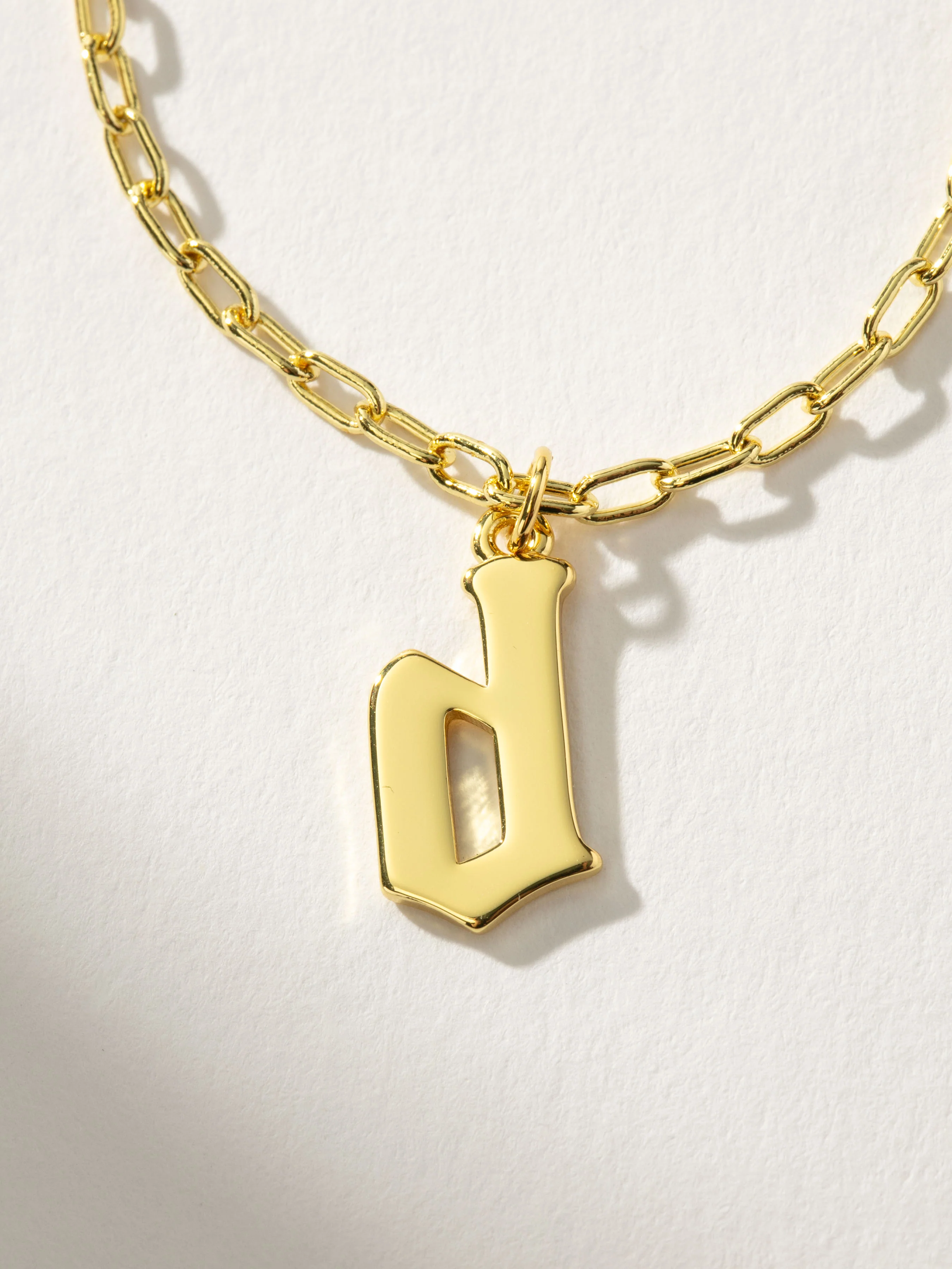 Gothic Initial Necklace - Image 6