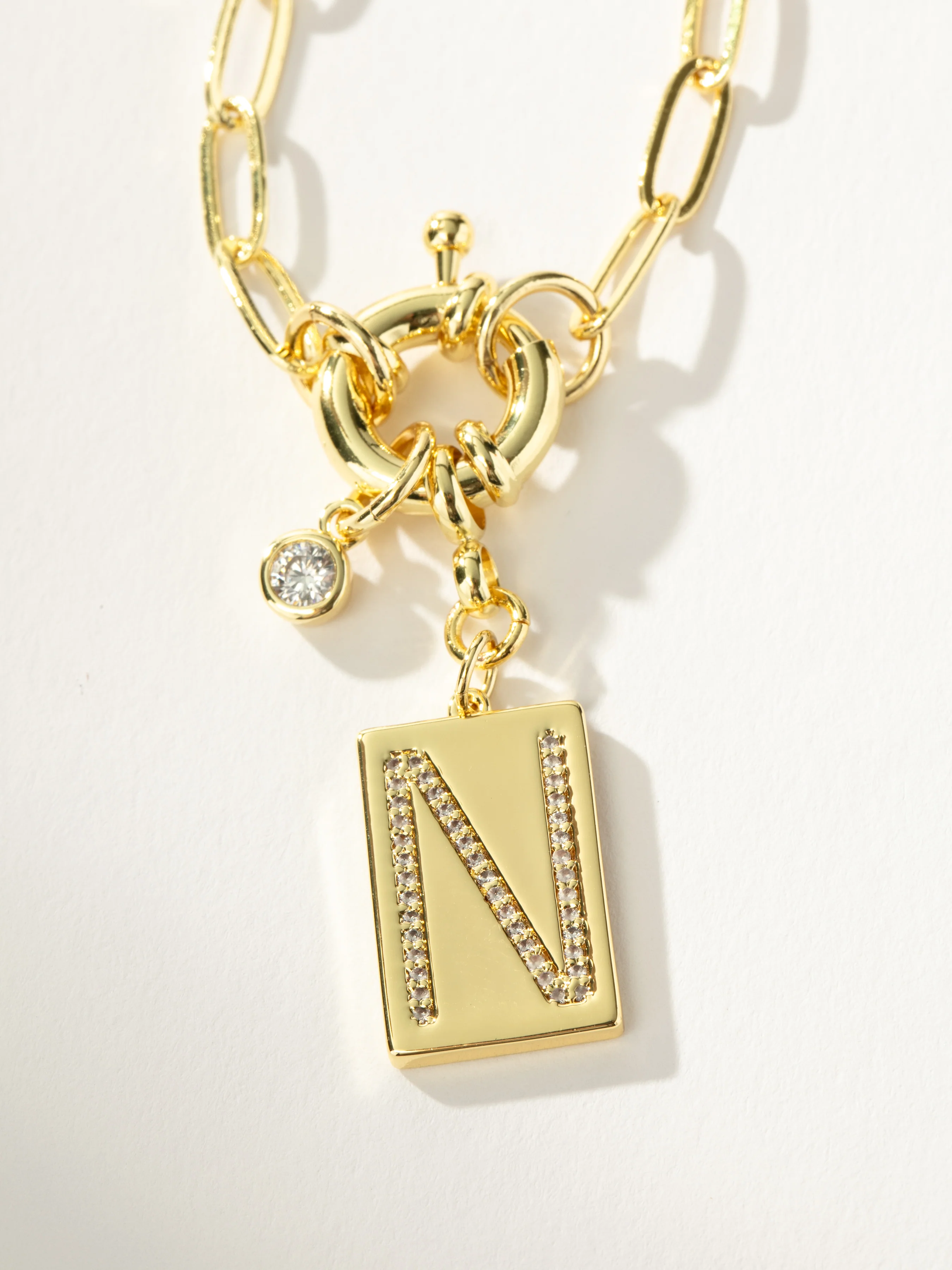 Initial Chain Letter Necklace - Image 14