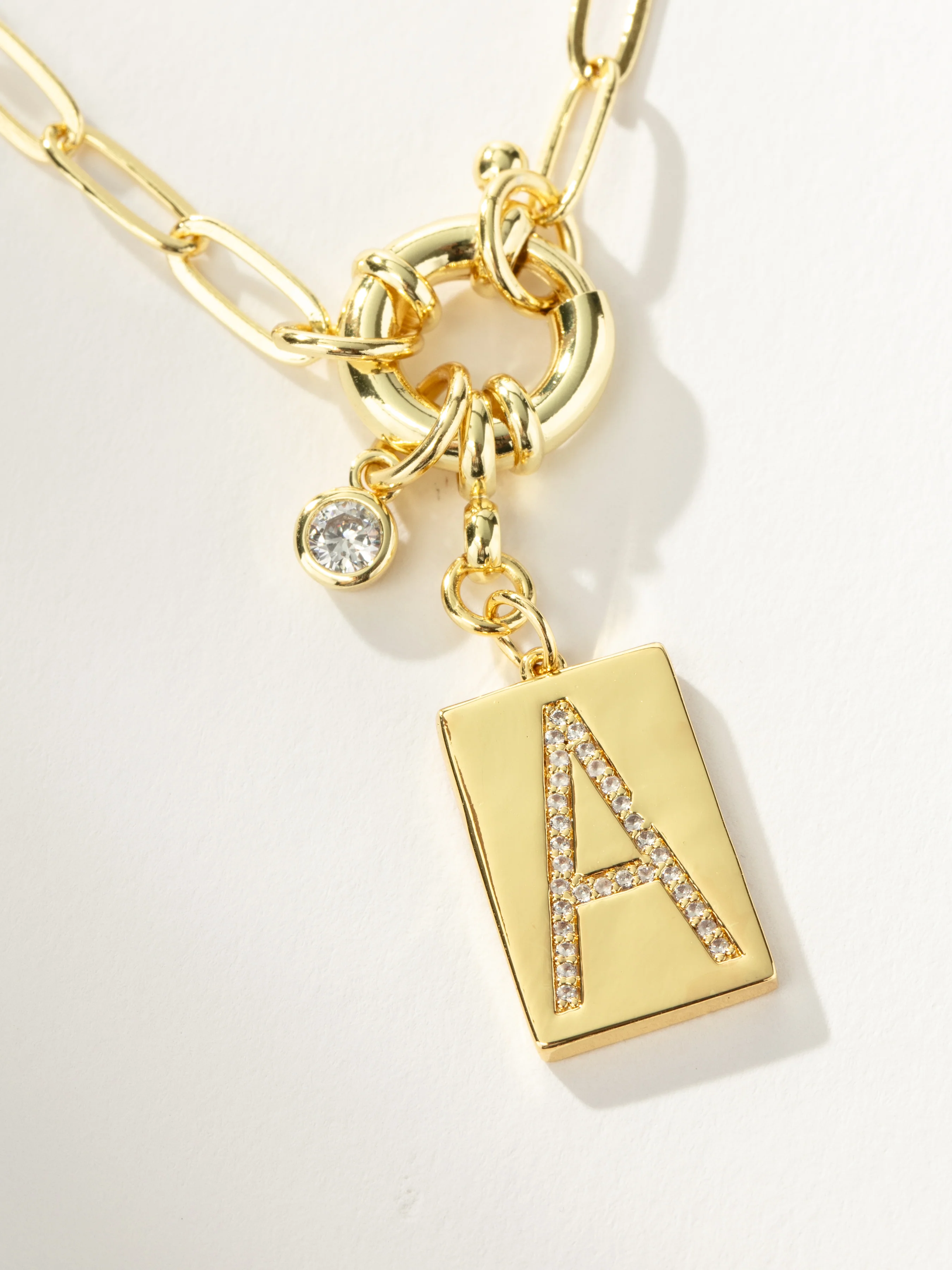 Initial Chain Letter Necklace - Image 3
