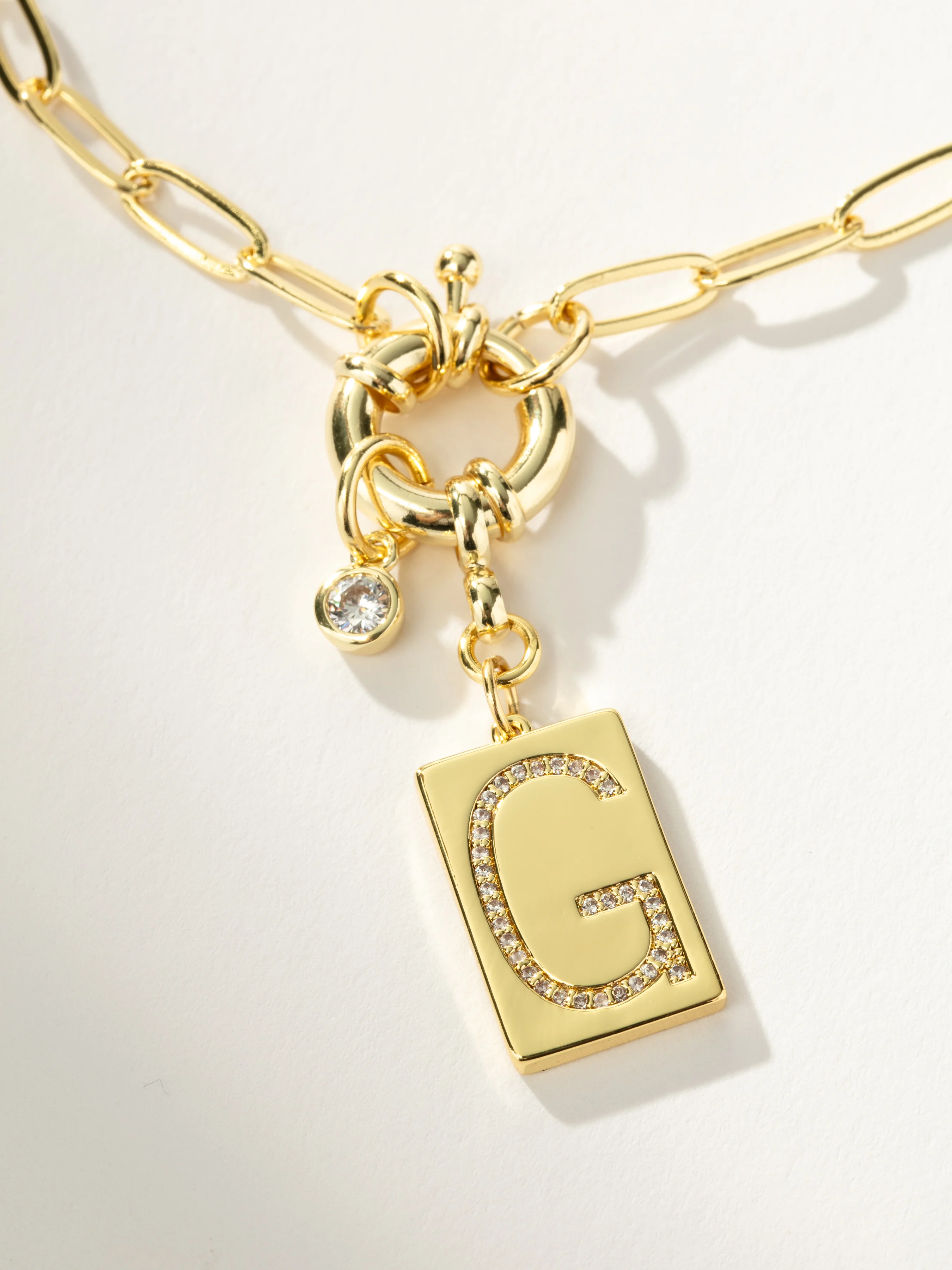 Initial Chain Letter Necklace - Image 8