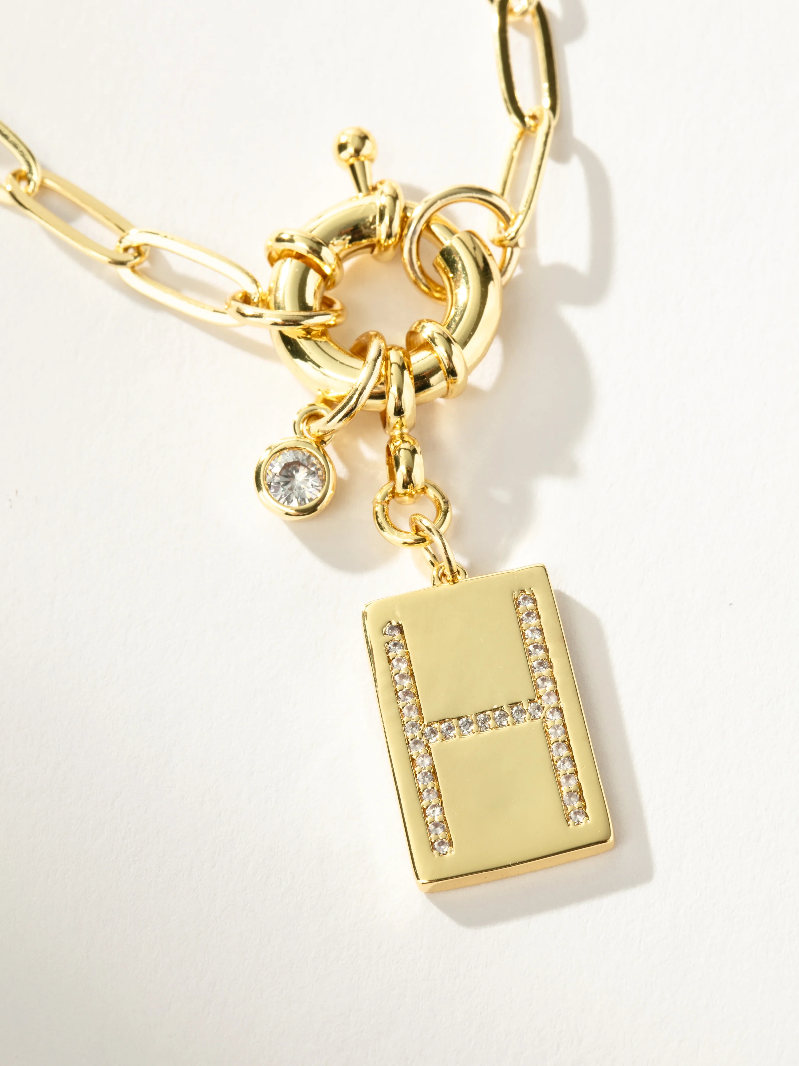 Initial Chain Letter Necklace - Image 9