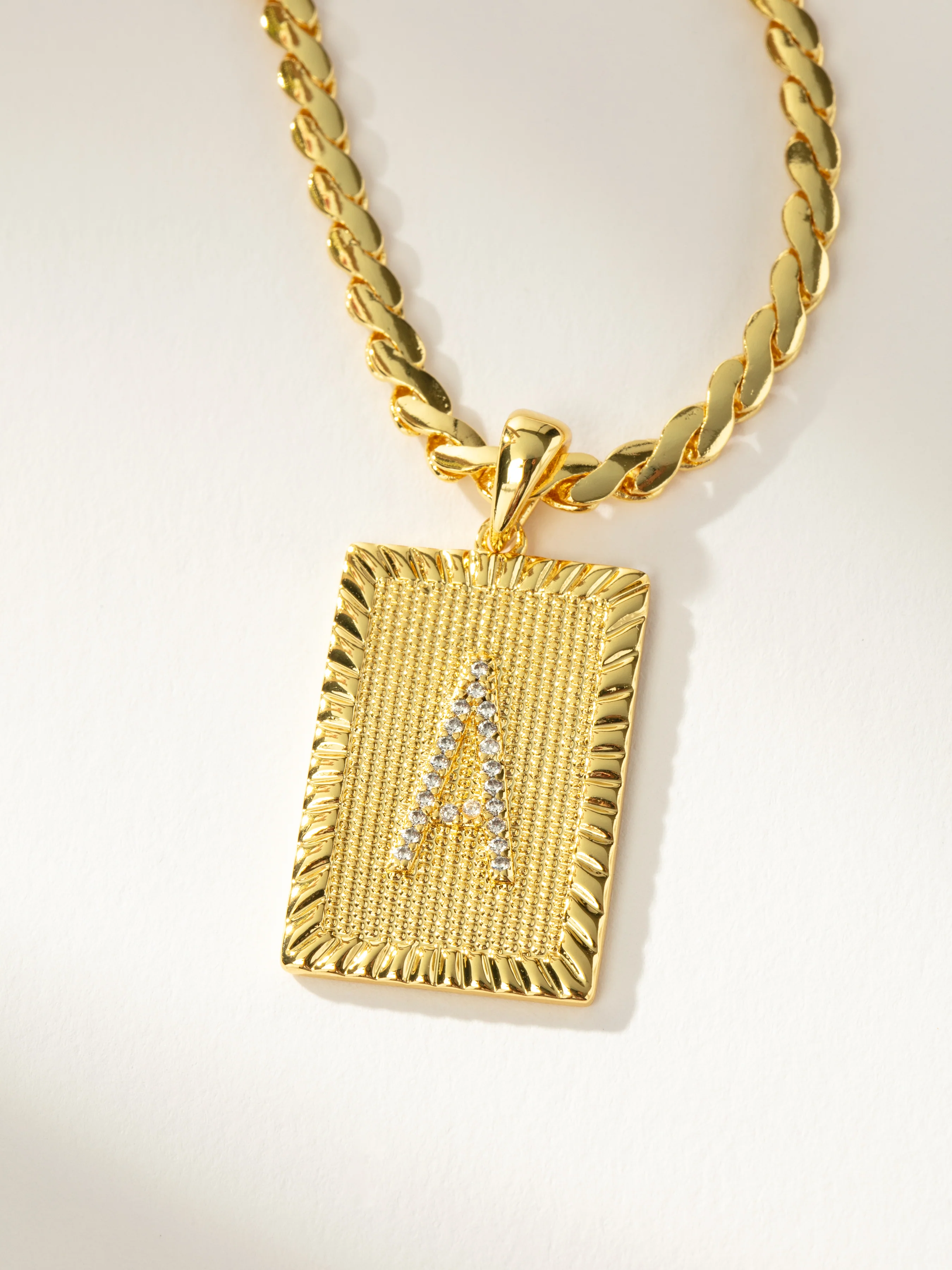 Letter Chain Necklace - Image 3