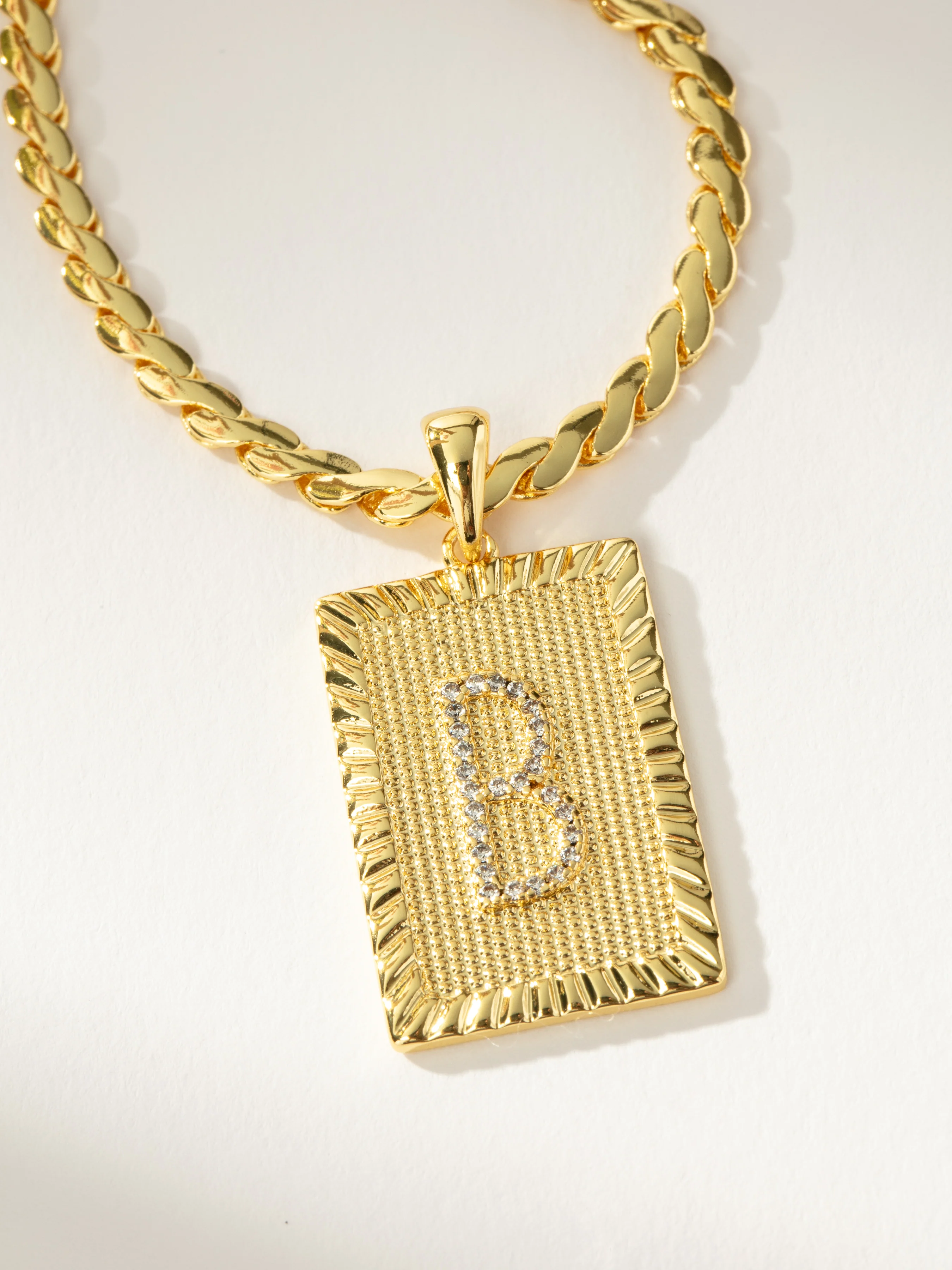 Letter Chain Necklace - Image 4