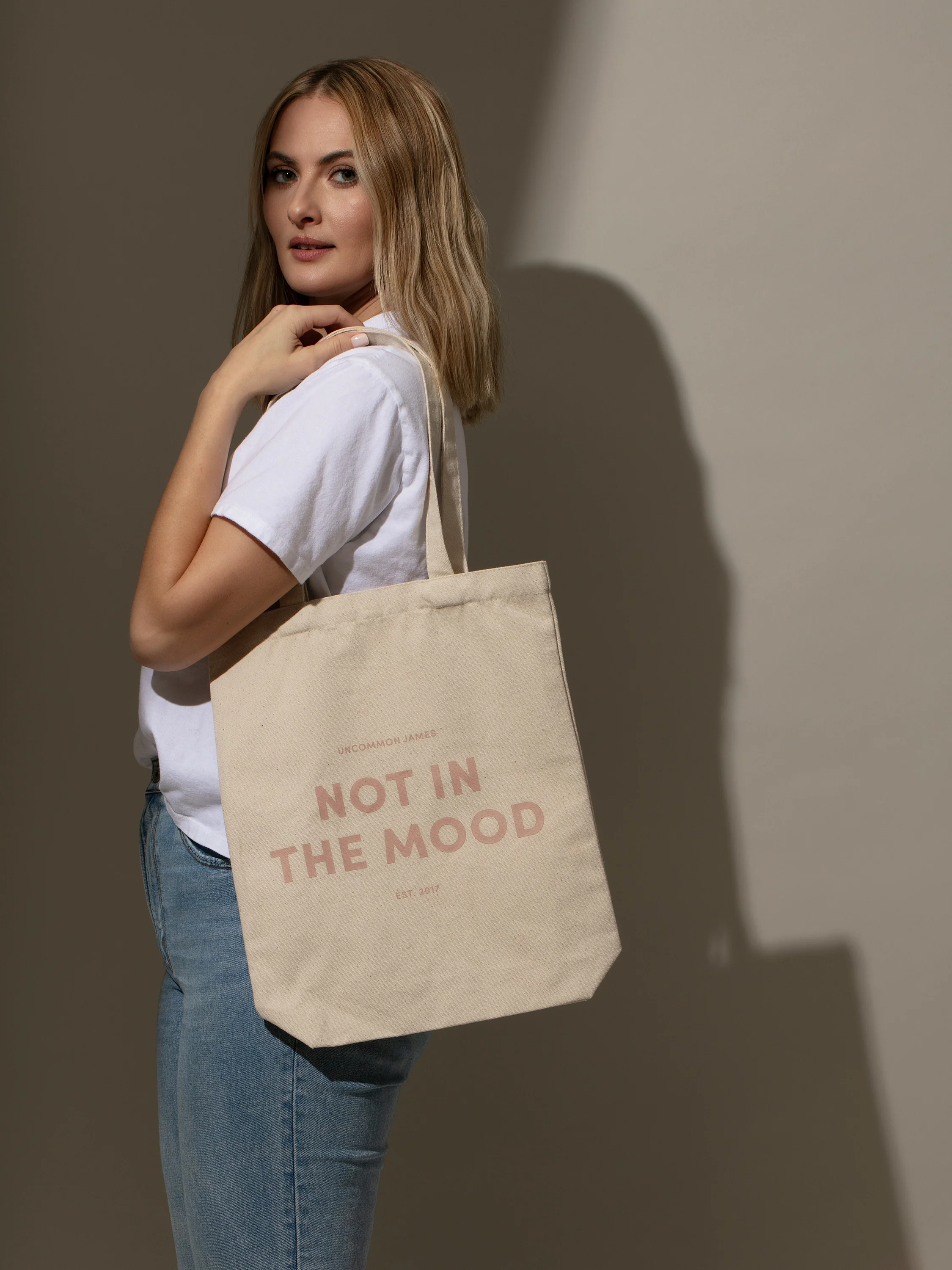 Not In The Mood Canvas Tote Bag - Image 3