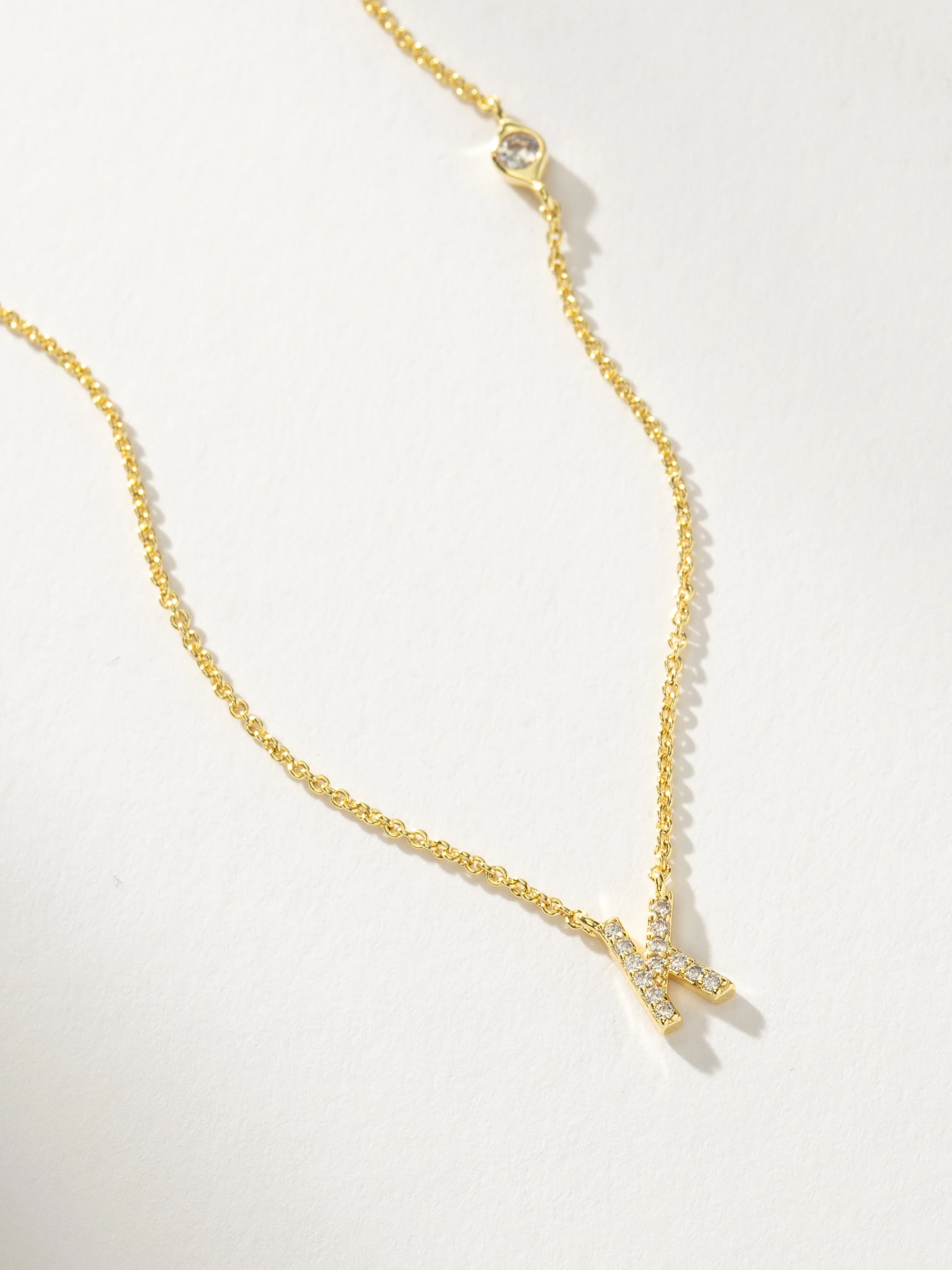 Pavé Initial Necklace - Image 13