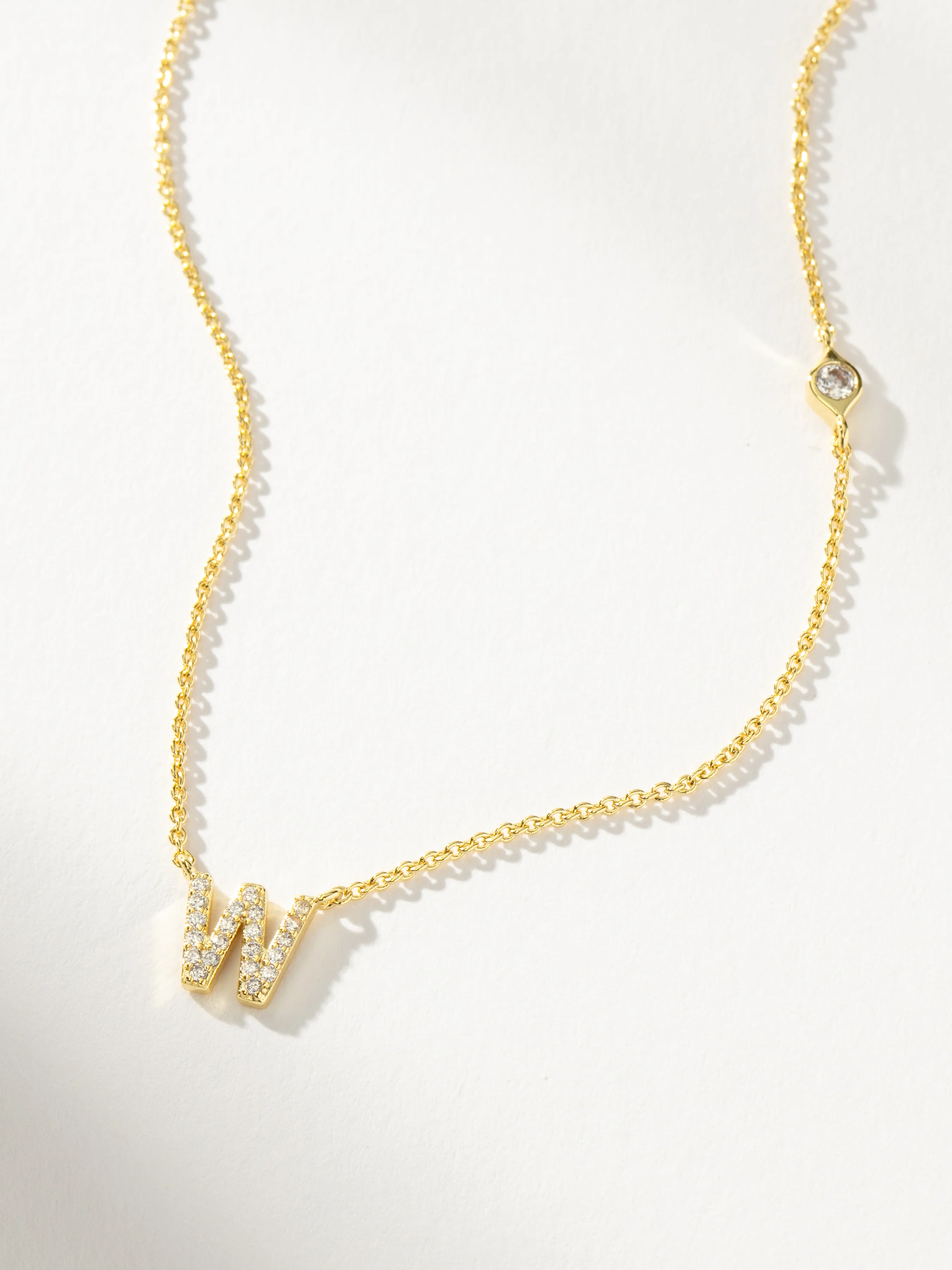 Pavé Initial Necklace - Image 25