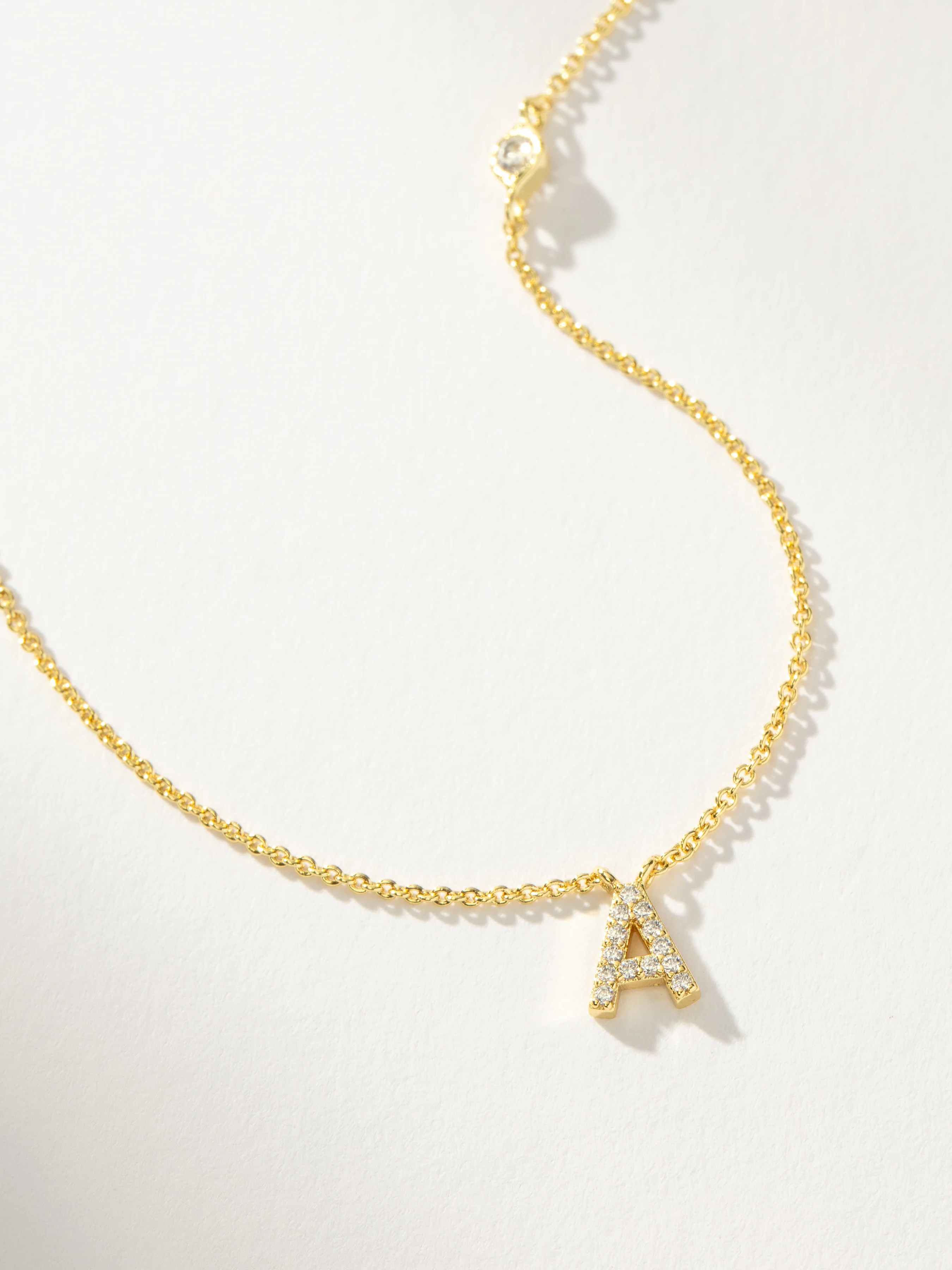 Pavé Initial Necklace - Image 3