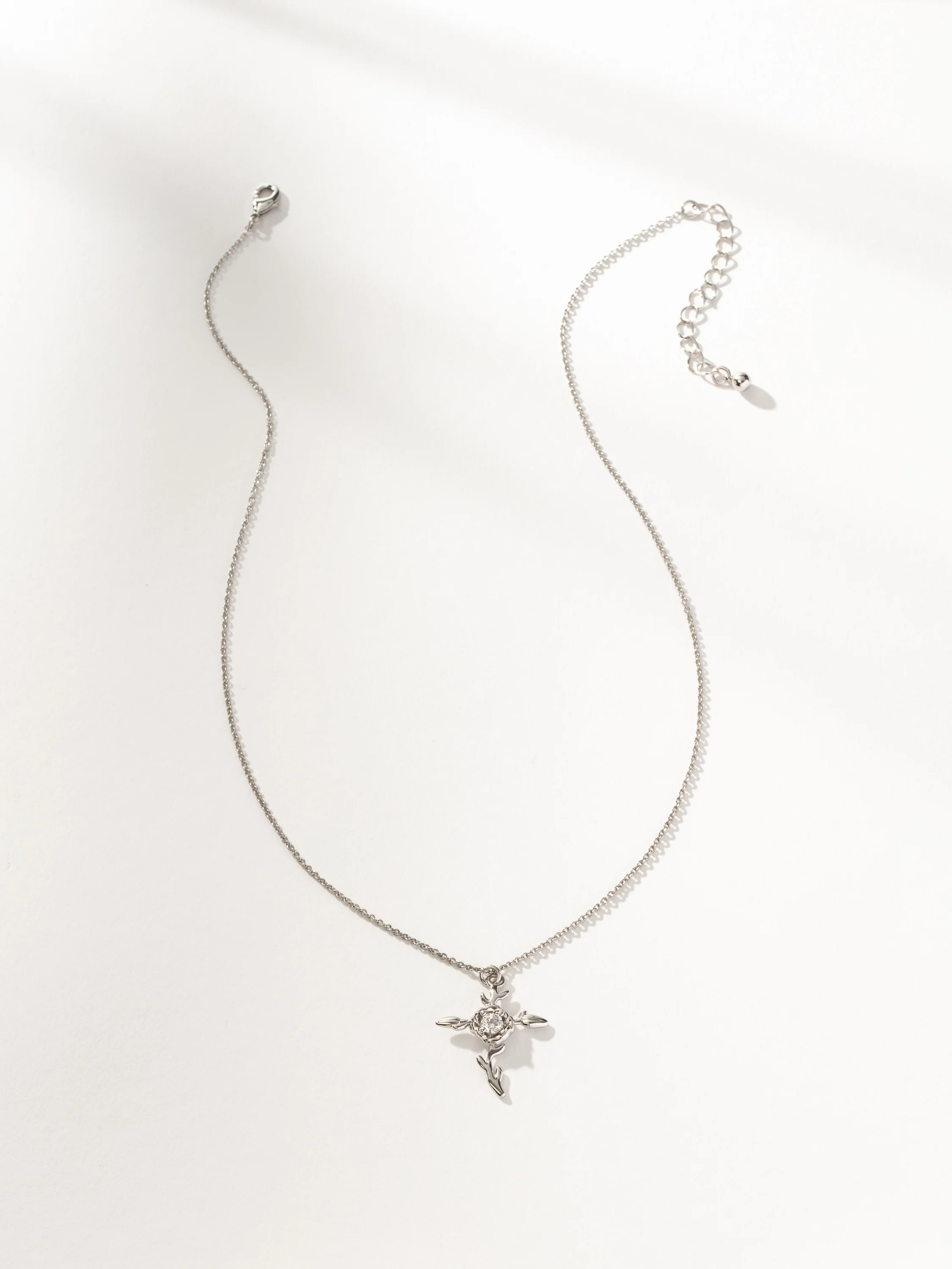 Rose Cross Pendant Necklace - Image 7