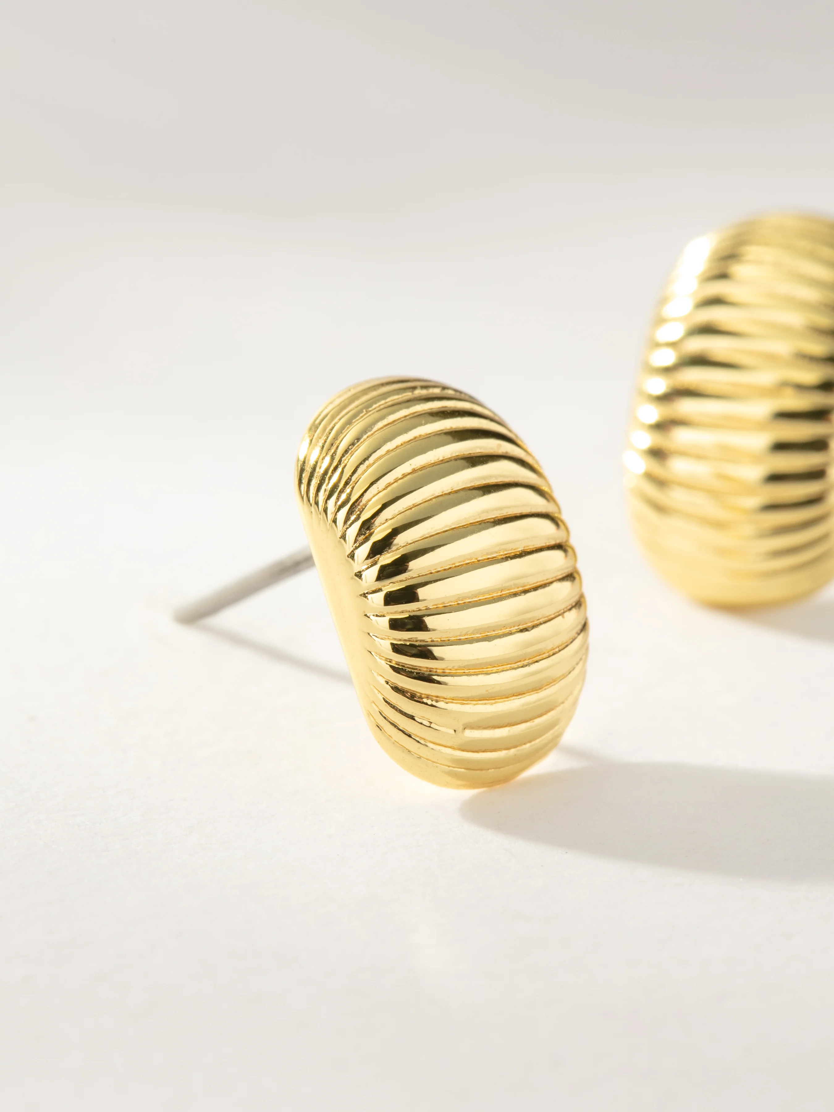 Status Symbol Ribbed Earrings - Image 3