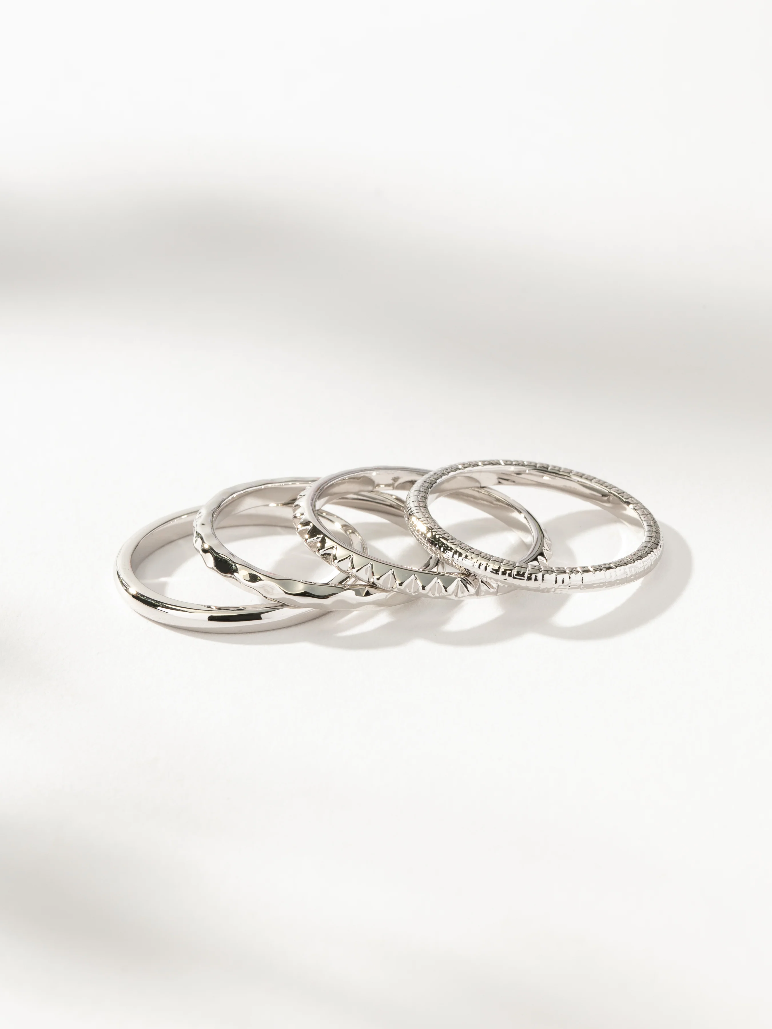 Textured Ring Stack (Set of 4) - Image 7