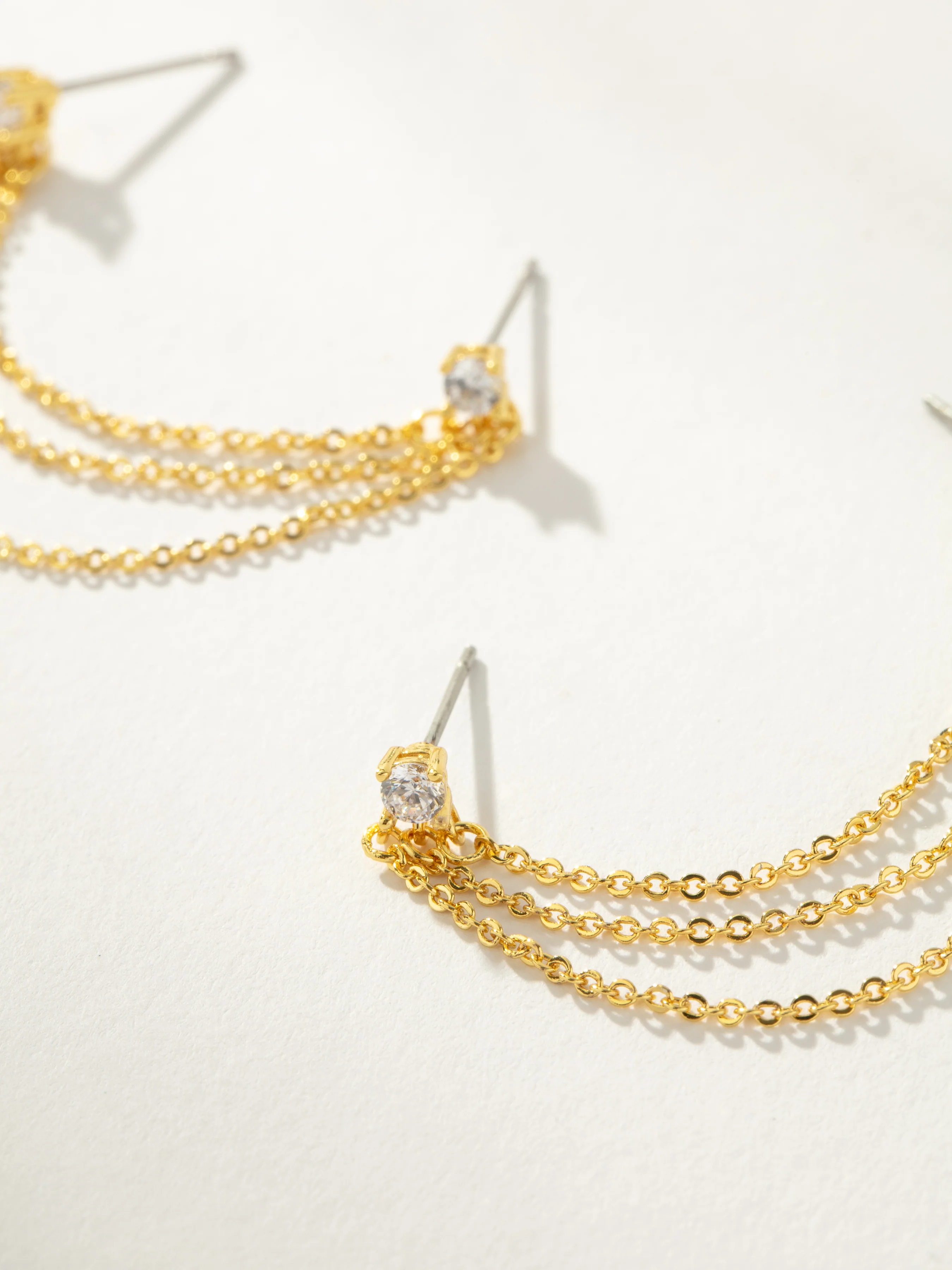 Triple Chain Ear Climber - Image 4